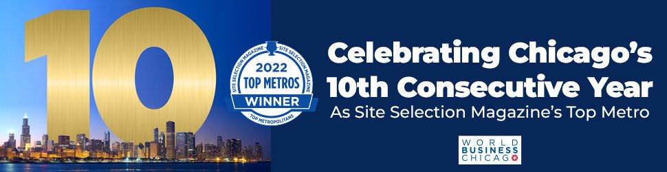 celebrating chicago's 10th consecutive year as site selection top metro