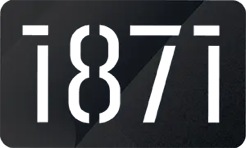 1871 Chicago logo, a globally recognized innovation center supporting technology startups and entrepreneurship.